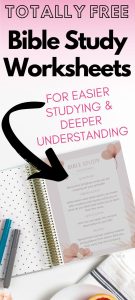 Free Printable Bible Study Worksheets for women - Her Soul is Beautiful