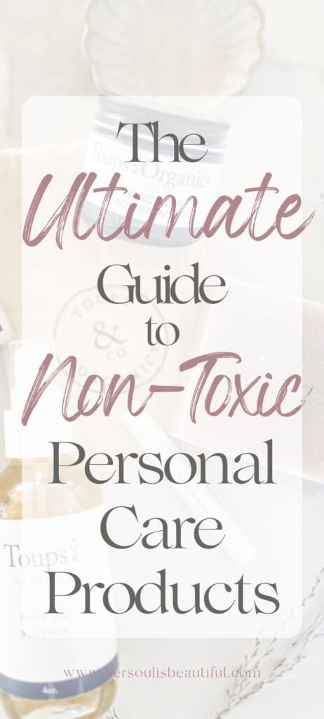Non-toxic personal care products pin