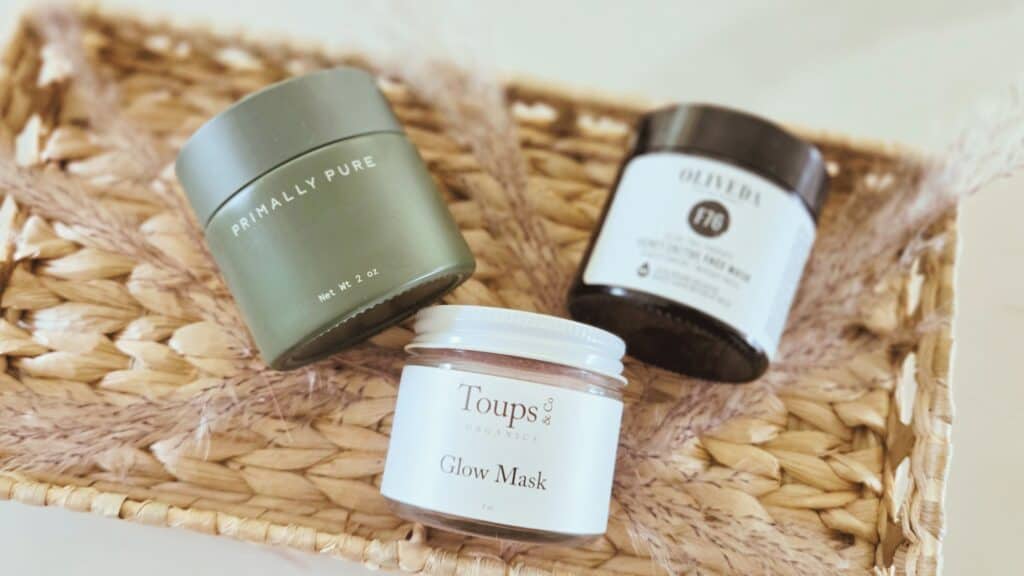 Toups + Co., Oliveda, & Primally Pure Clean Face Masks