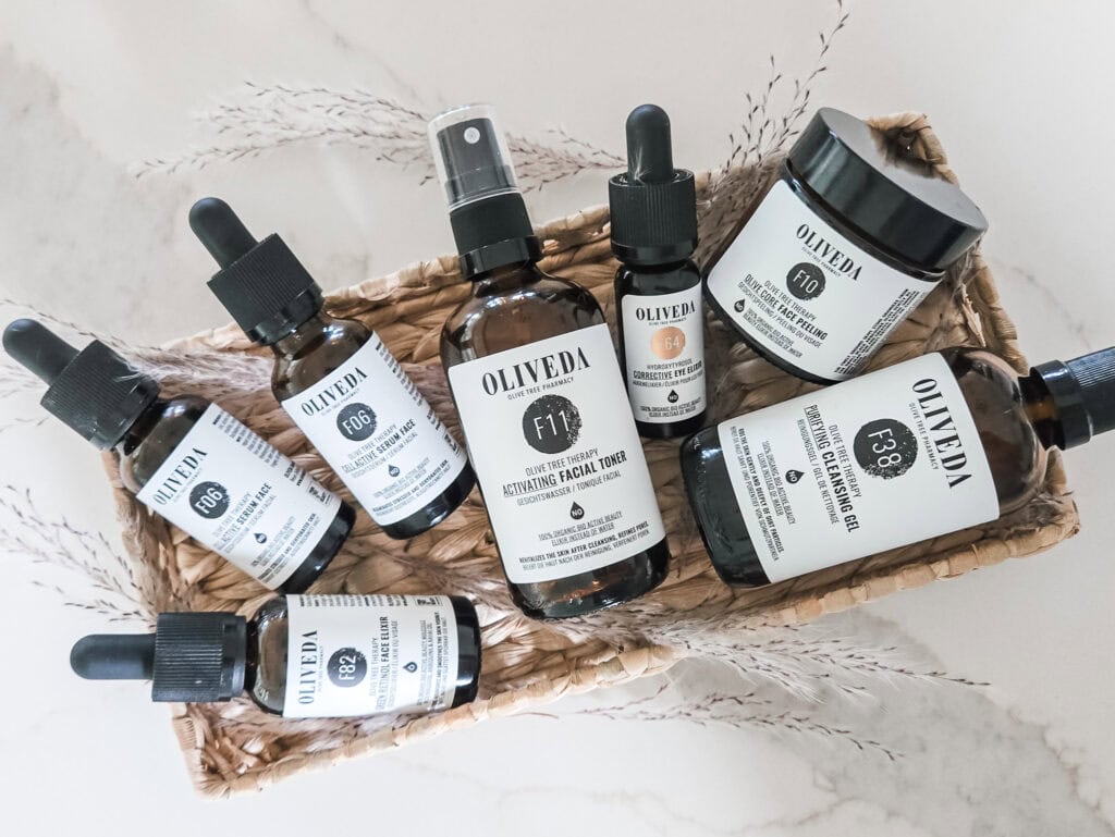 Oliveda skincare products
