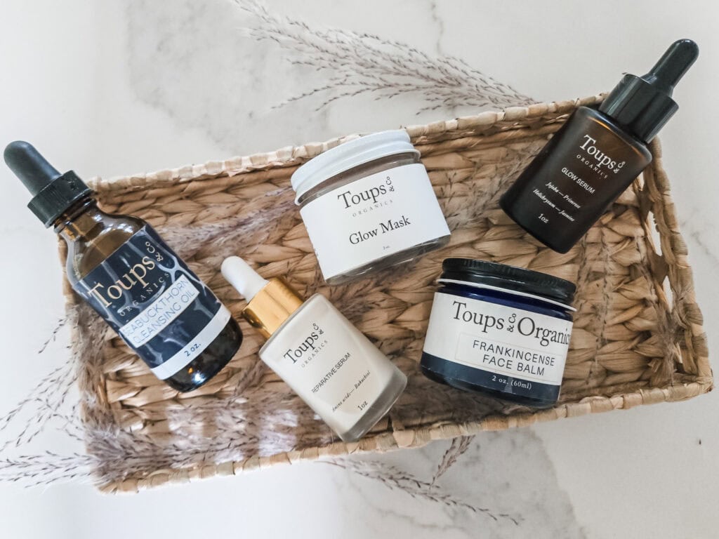 Toups + Co. Organics skin care products